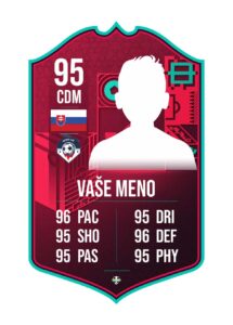 Personalizová Futbalová Karta FutCard