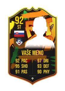 Jedinečná futbalová karta