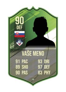 Vlastná futbalová karta